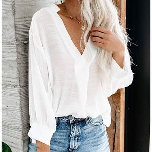 White blouse for a cute put together look